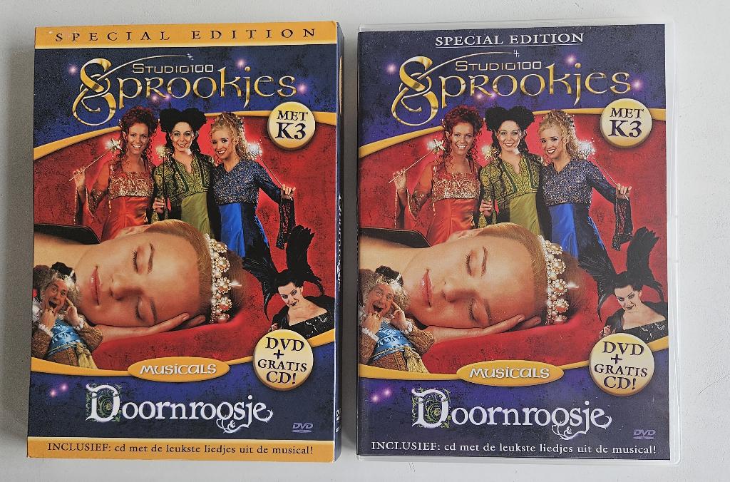 Studio 100 musicals K :Doornroosje, 3 Biggetjes (DVD + CD), Cd's en Dvd's, Ophalen of Verzenden