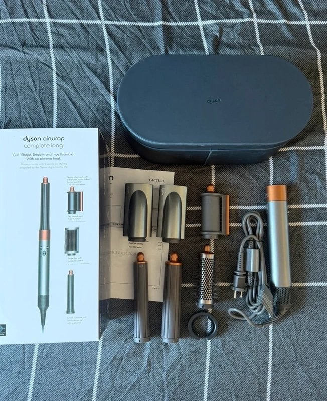 Dyson Airwrap Complete Long – met opbergcase & accessoires, Envoi, Comme neuf, Sèche-cheveux