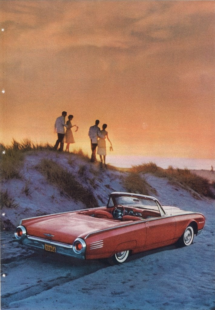 Originele 1961 Ford Thunderbird advertentie, Ford, Diverse auteurs, Ophalen of Verzenden, Zo goed als nieuw