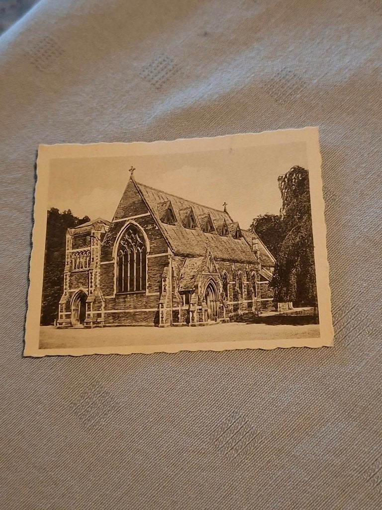 prentje/chromo : Spa / Anglicaanse kerk / de Beukelaar, Enlèvement ou Envoi, Gravure, Utilisé, 1940 à 1960