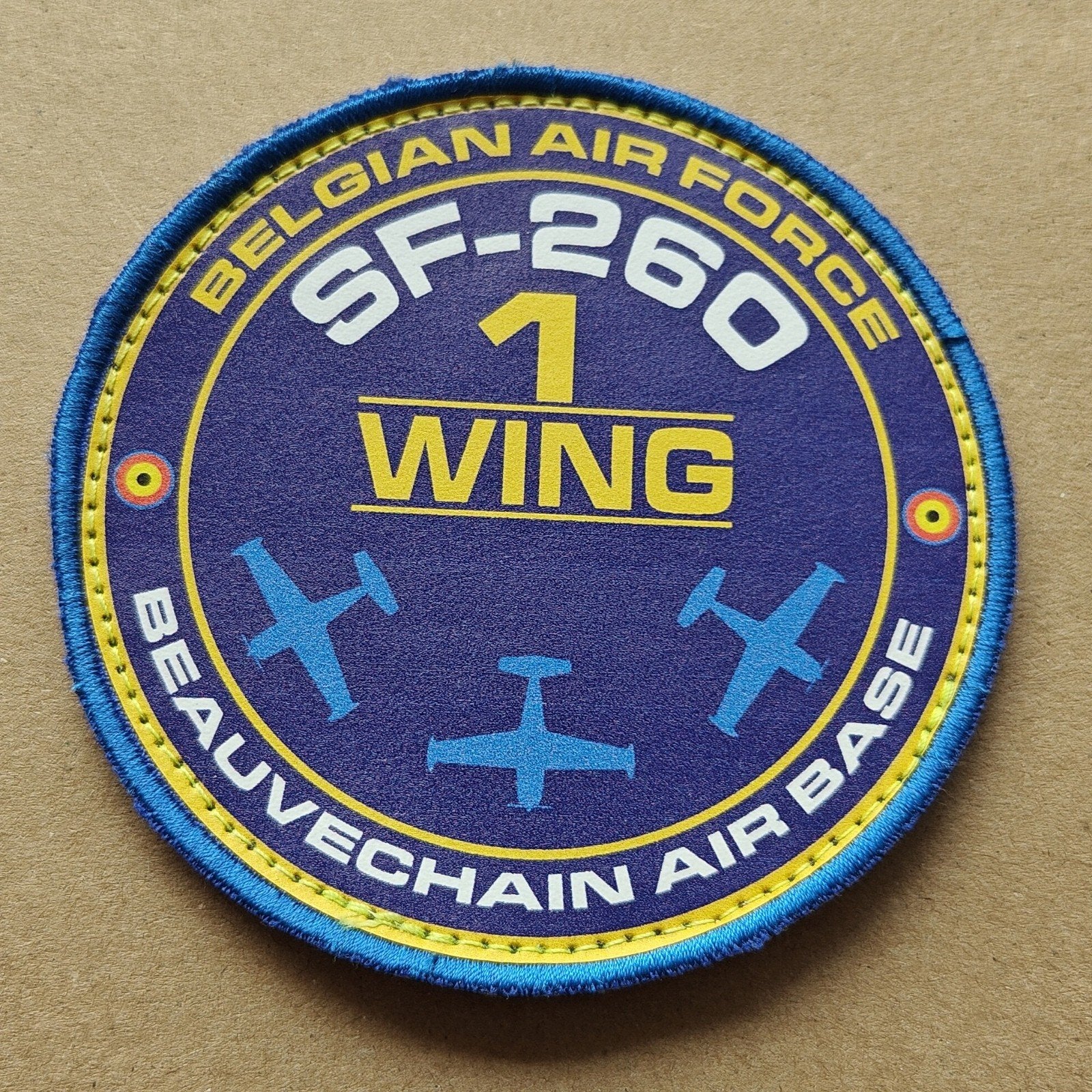 1 Wing Beauvechain Air Base - Siai-Marchetti SF-260, Ophalen of Verzenden, Luchtmacht, Embleem of Badge