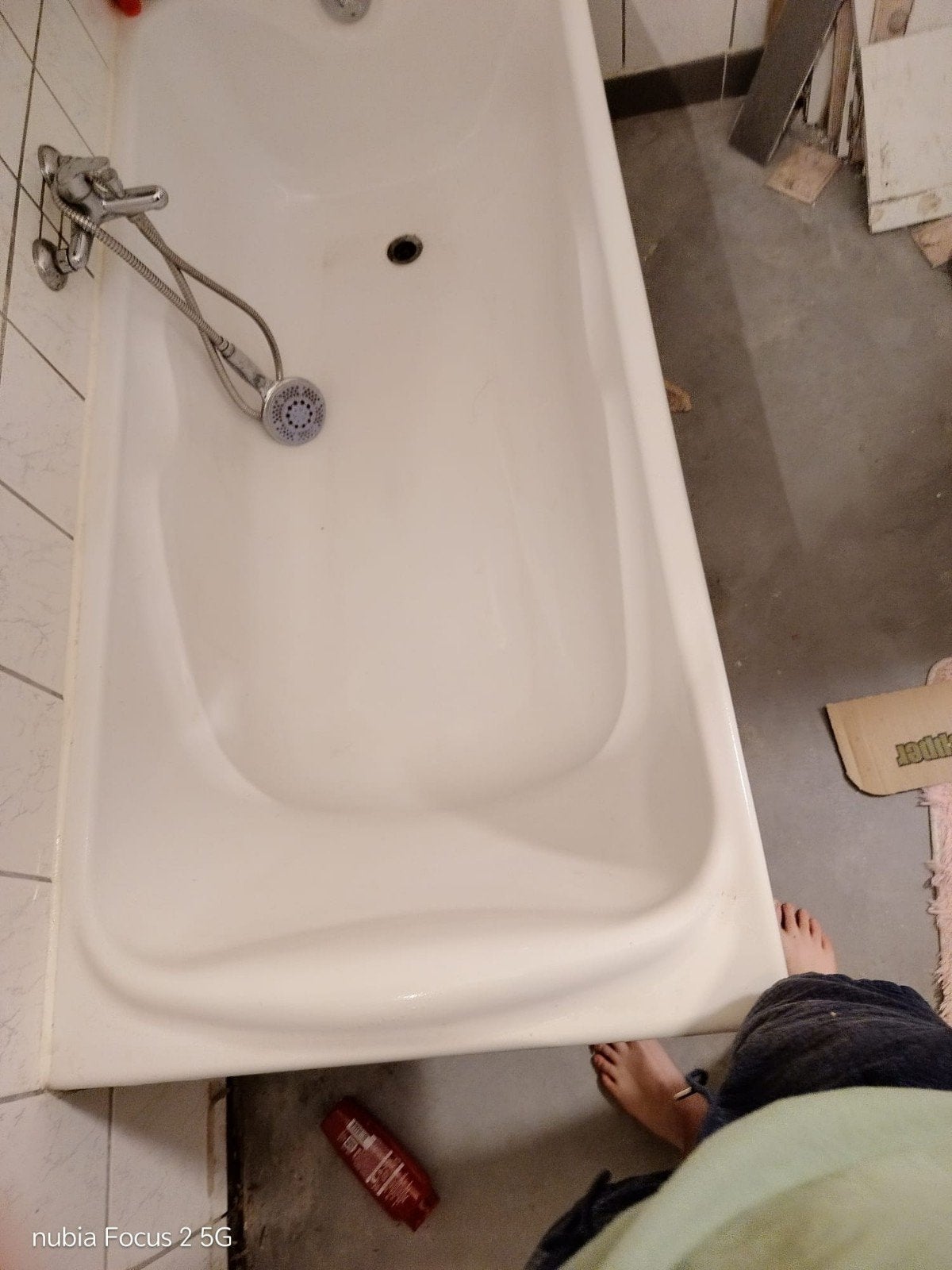 Baignoire en plastique, Enlèvement