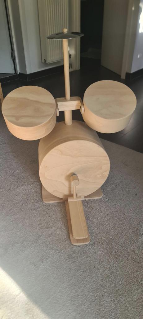 Batterie en bois pour enfants marque Plan Toys, Musique & Instruments, Batteries & Percussions, Enlèvement, Comme neuf, Autres marques