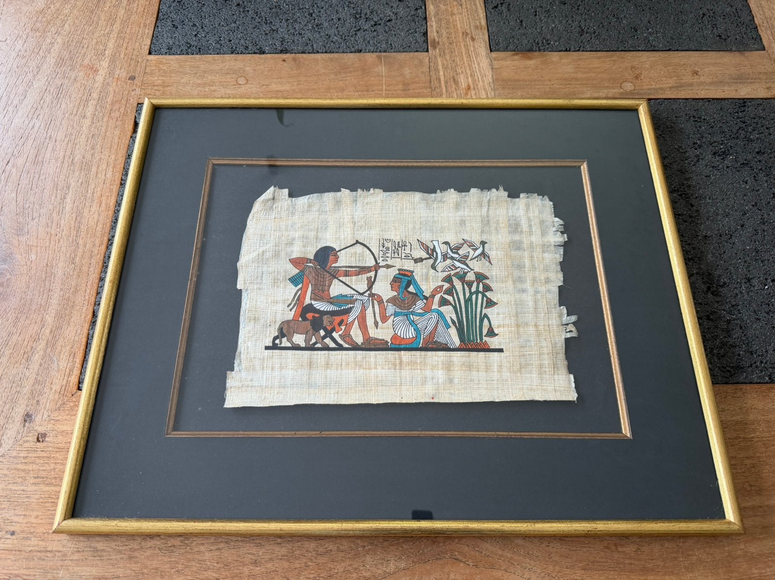 Papyrus schilderij, Antiek en Kunst, Ophalen