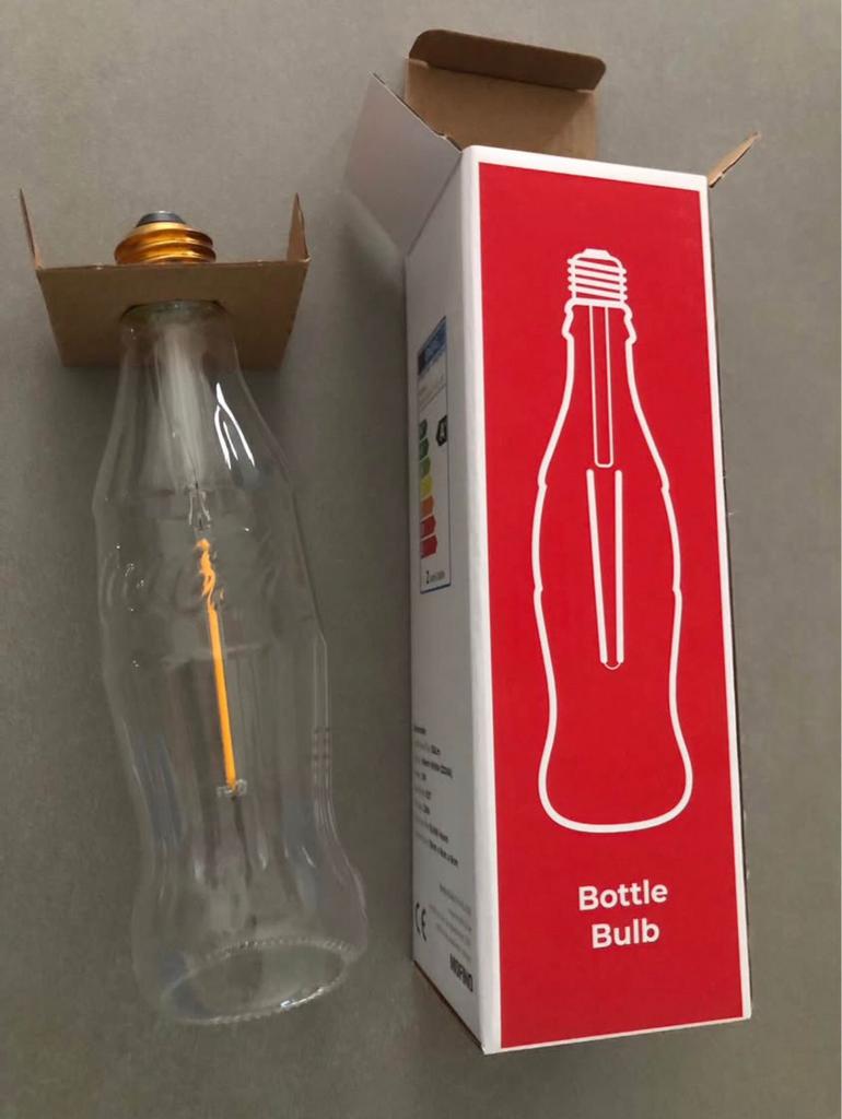 Coca cola gloeilamp, Enlèvement ou Envoi, Neuf, E27 (grand), Ampoule