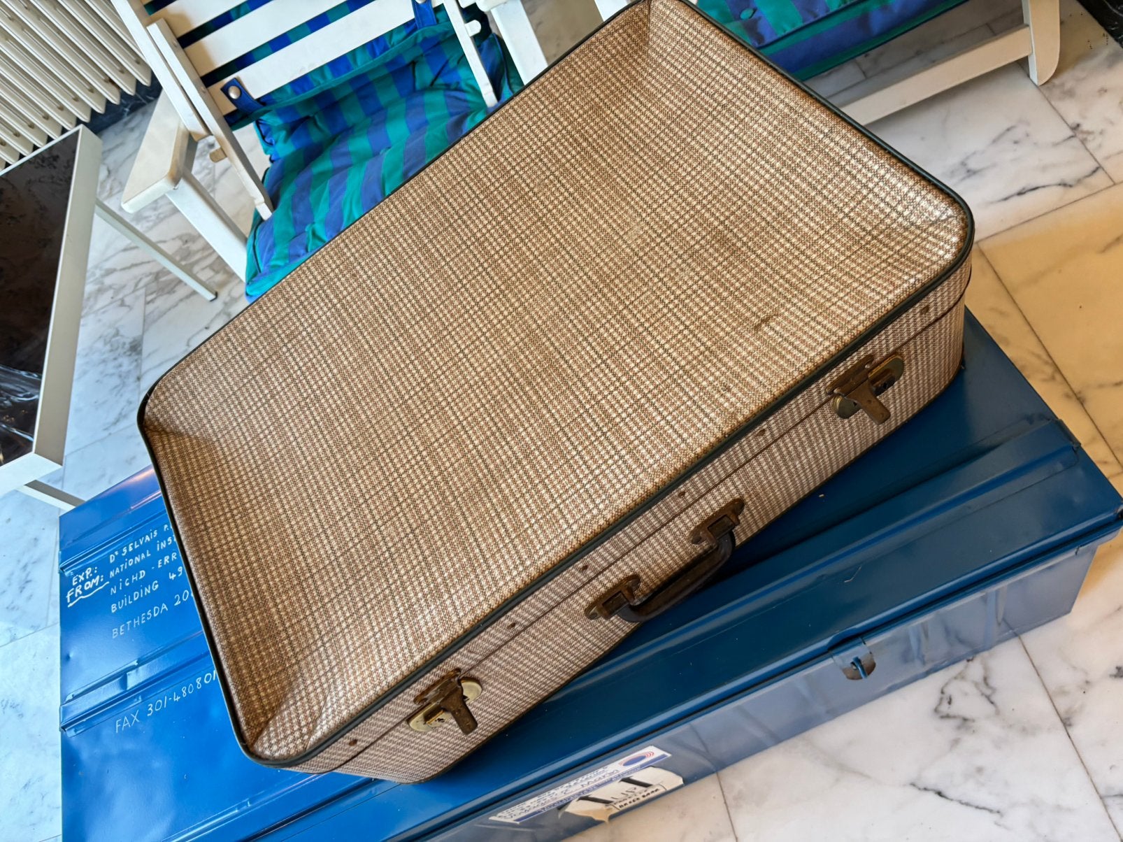 Vieille valise deco, Handtassen en Accessoires, Koffers, Ophalen, Zo goed als nieuw