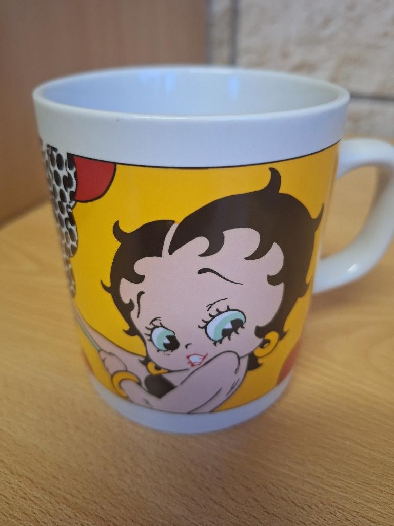 Betty Boop mug 1998 signé, Enlèvement ou Envoi, Neuf, Humain