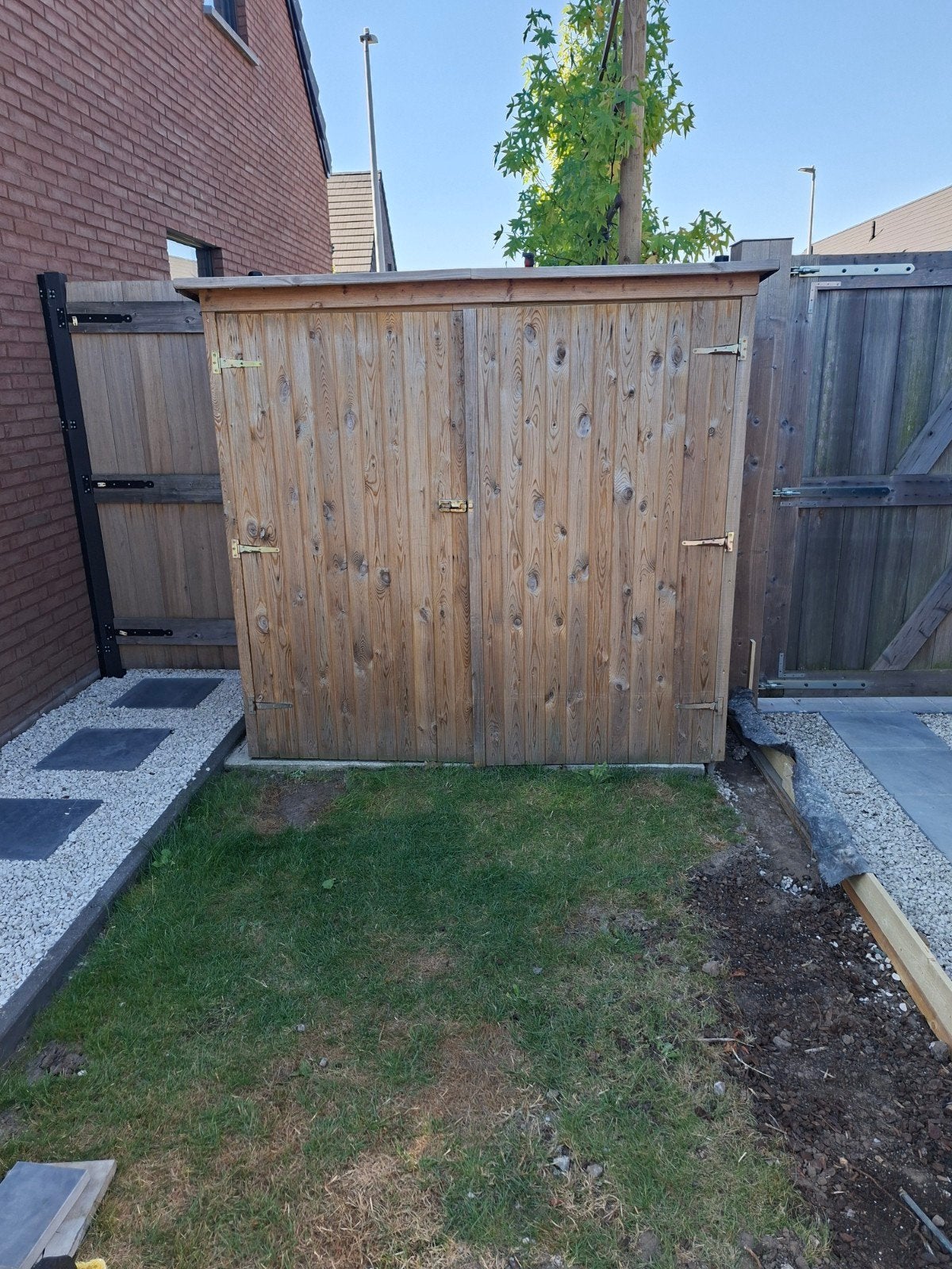 opberghok, Tuin en Terras, Schuttingen, Ophalen, Hout