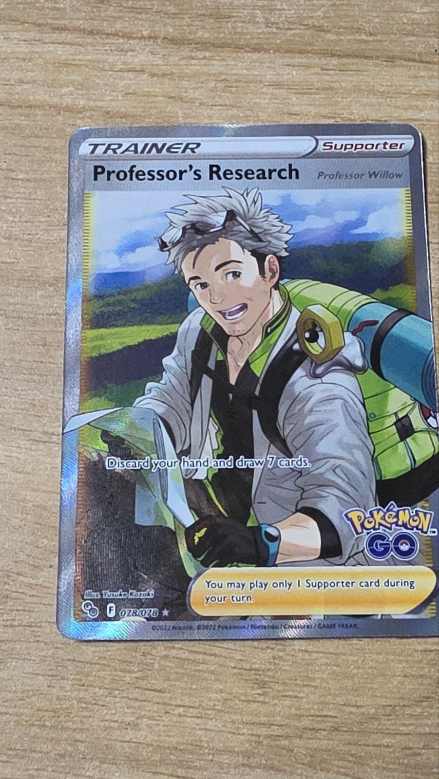 Professor's research 78/78, Enlèvement