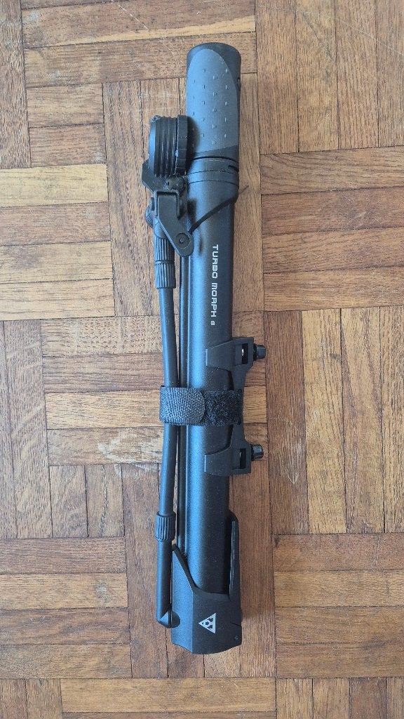 Topeak turbo morph g mini fietspomp, Vélos & Vélomoteurs, Enlèvement, Manomètre, Neuf