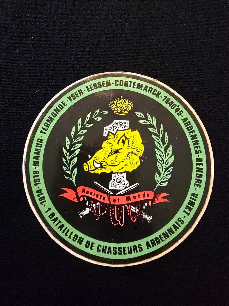 Chasseurs ardennais résiste et mords sticker Ardennes belge, Enlèvement ou Envoi