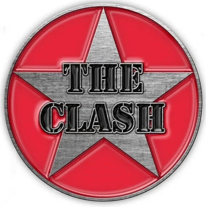 The Clash - Military Logo ijzeren pin officiële merchandise, Ophalen of Verzenden, Nieuw