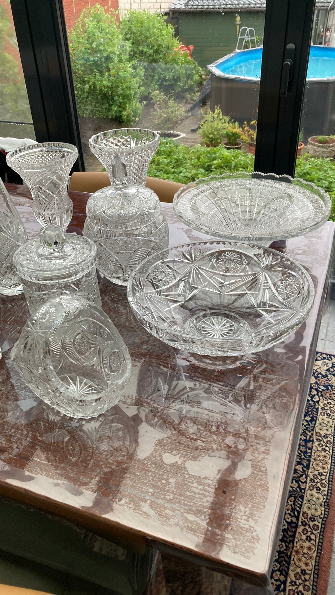 Kristal glaswerk, Ophalen
