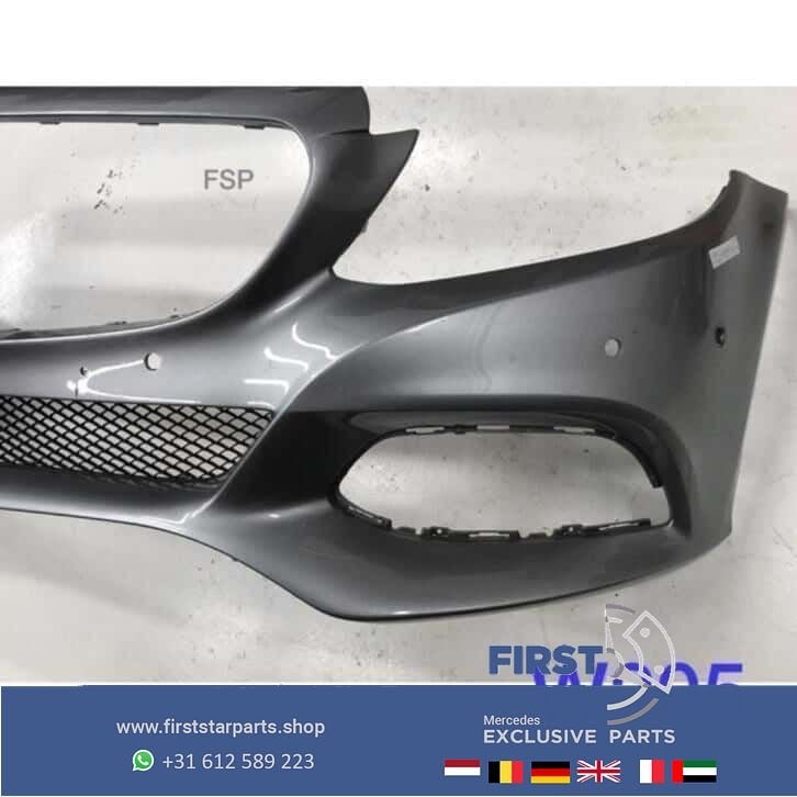 W205 Voorbumper Avant garde Mercedes C Klasse + rooster 205, Gebruikt, -, Voor, Ophalen of Verzenden