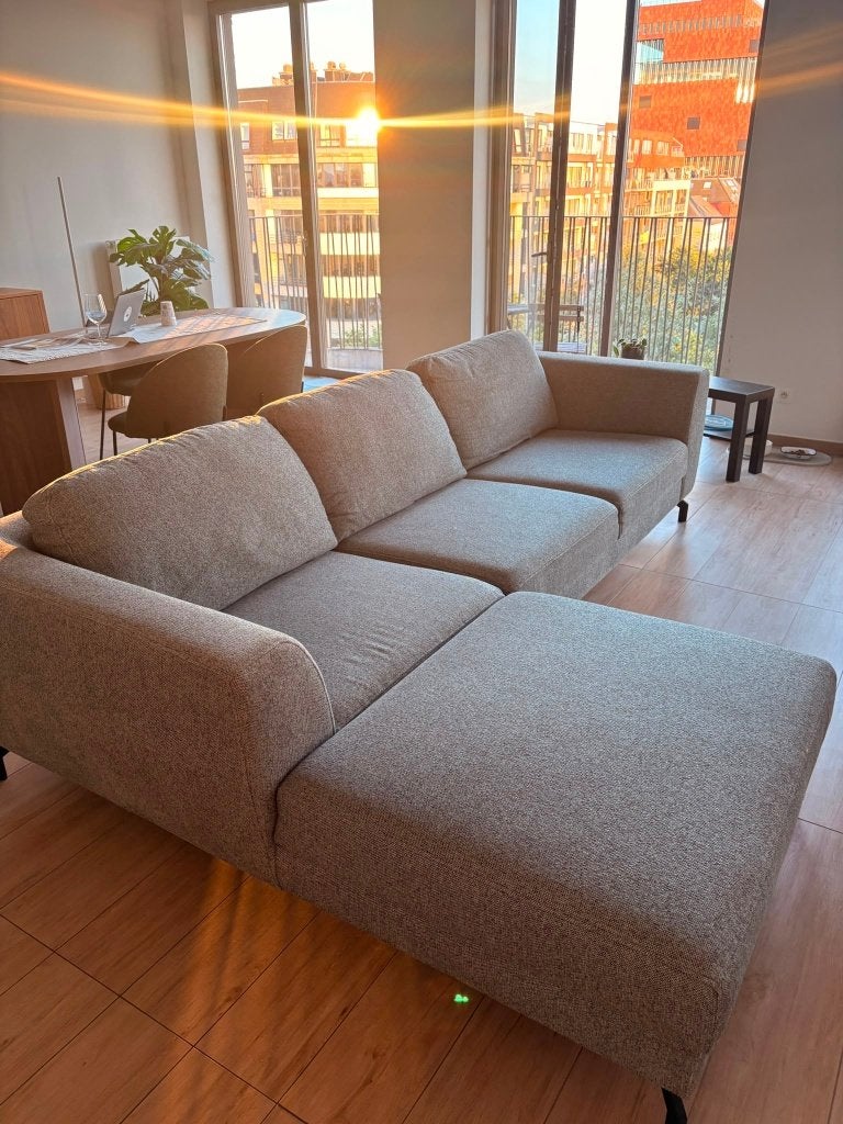 Fauteuil d'angle moderne avec chaise longue, Maison & Meubles, Canapés | Sofas & Chaises Longues, Comme neuf, Quatre personnes ou plus