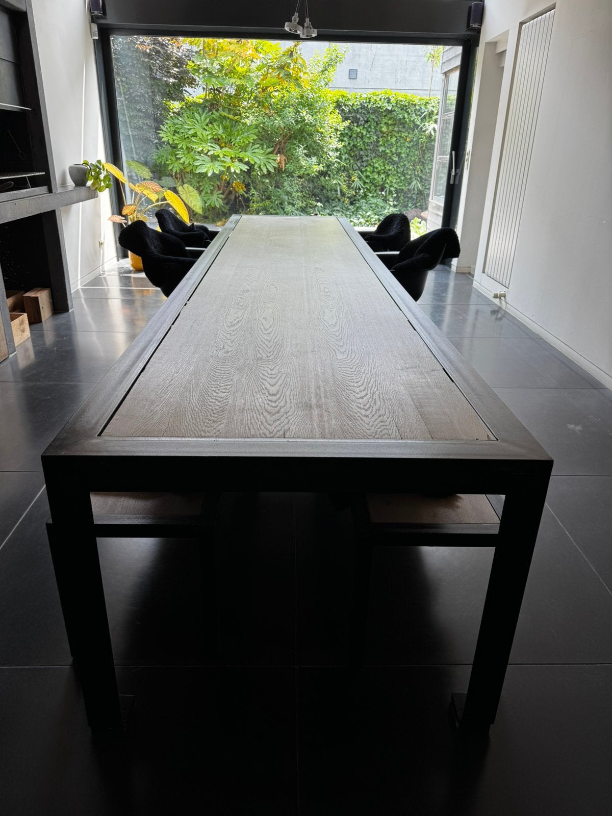 Prachtige design eettafel – unieke handgemaakte set, Cinq personnes ou plus, 50 à 100 cm, Enlèvement, Utilisé