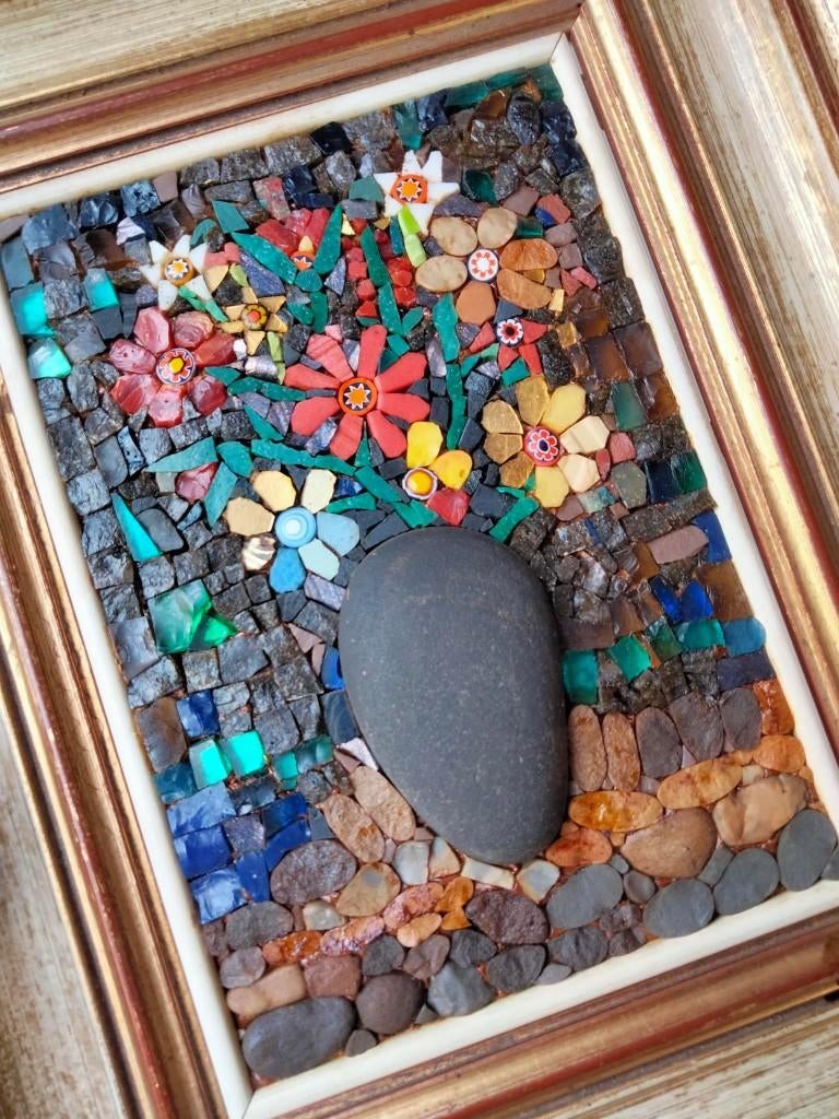 Bijzonder kunstwerkje Ceramiche Monreale mozaïek, Antiek en Kunst, Kunst | Overige Kunst, Ophalen of Verzenden