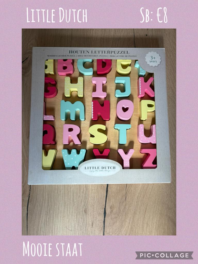 Little Dutch houten letterpuzzel, Ophalen, Zo goed als nieuw