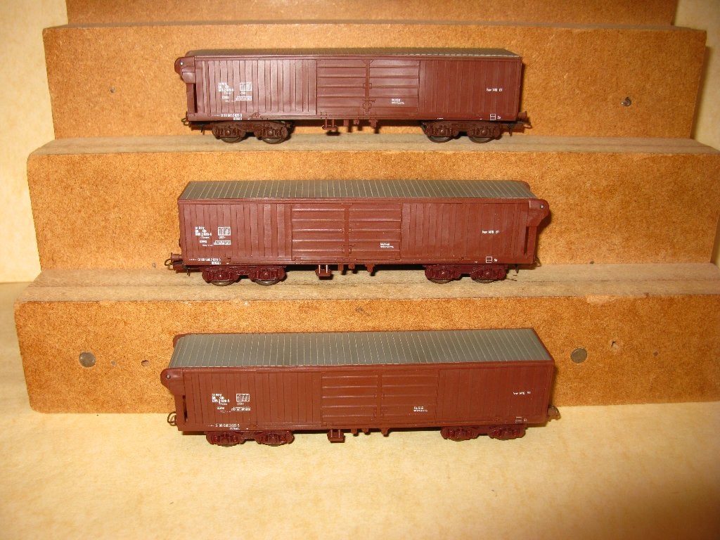 LIMA HO : 3x roldakwagons NMBS nr. 303185 - ZELDZAAM, Gebruikt, Gelijkstroom, Wagon, Ophalen of Verzenden