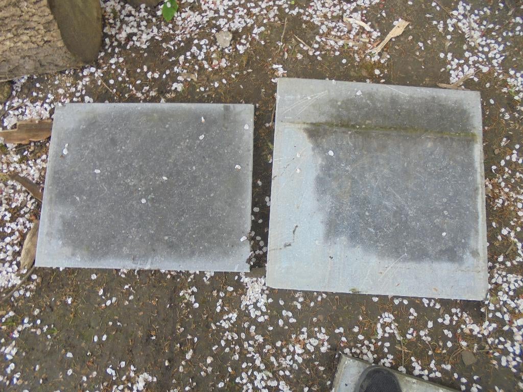 2 dalles couvre mur  en pierre bleue, Enlèvement, Comme neuf, Pierres naturelles
