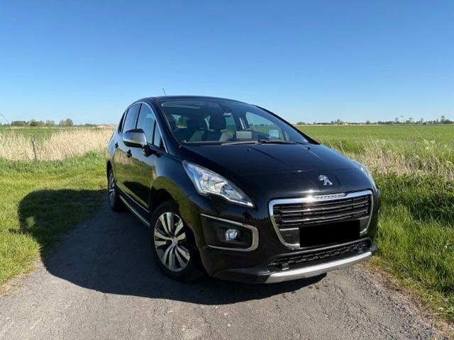 Peugeot 3008 zwart, Auto's, Voorwielaandrijving, Leder en Stof, Zwart, 115 g/km