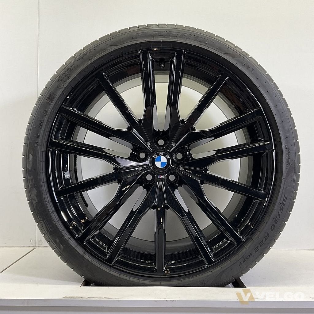 BMW X5 G05 X6 G06 BREEDSET VELGEN + ZOMERBANDEN 22 INCH ORIG, Auto-onderdelen, Gebruikt, -, 275 mm, -
