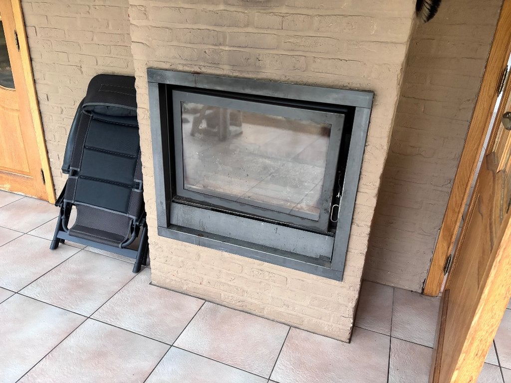 Doorkijk openhaard, Huis en Inrichting, Ophalen, Gebruikt, Inbouwhaard, Houthaard