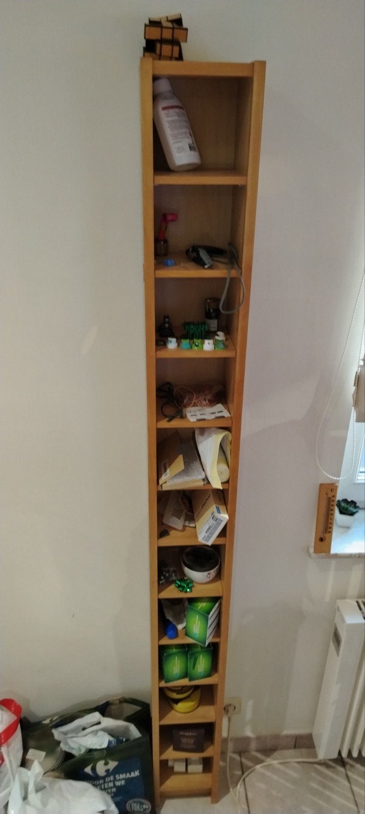 Étagère cd ou autre type colonne  IKEA Gnedby – Chêne occas., Enlèvement, Utilisé, Bois, CD
