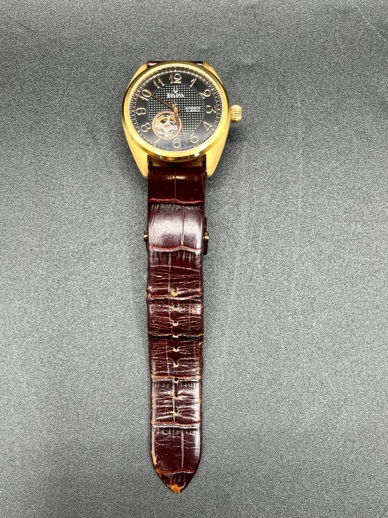Bulova - Men's Automatic C969984 (21 Jewels / Open Heart), Handtassen en Accessoires, Horloges | Antiek, Ophalen, Overige materialen