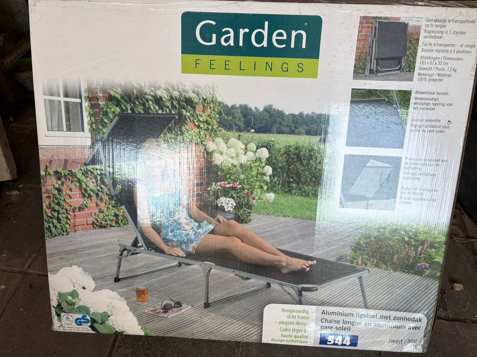 Tuin ligzetels, Tuin en Terras, Ophalen, Zo goed als nieuw
