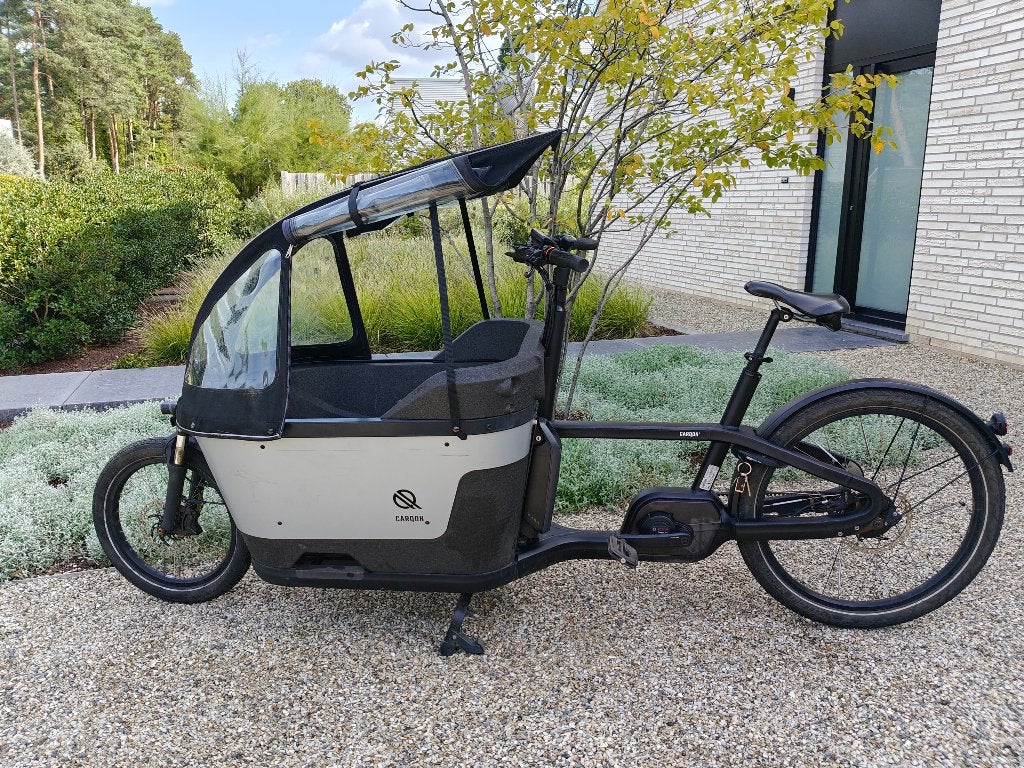 Carqon Cruise Bakfiets– Bosch Cargo Line – Incl. Regentent, Fietsen en Brommers, Gebruikt, Elektrisch, Schijfrem, Ophalen