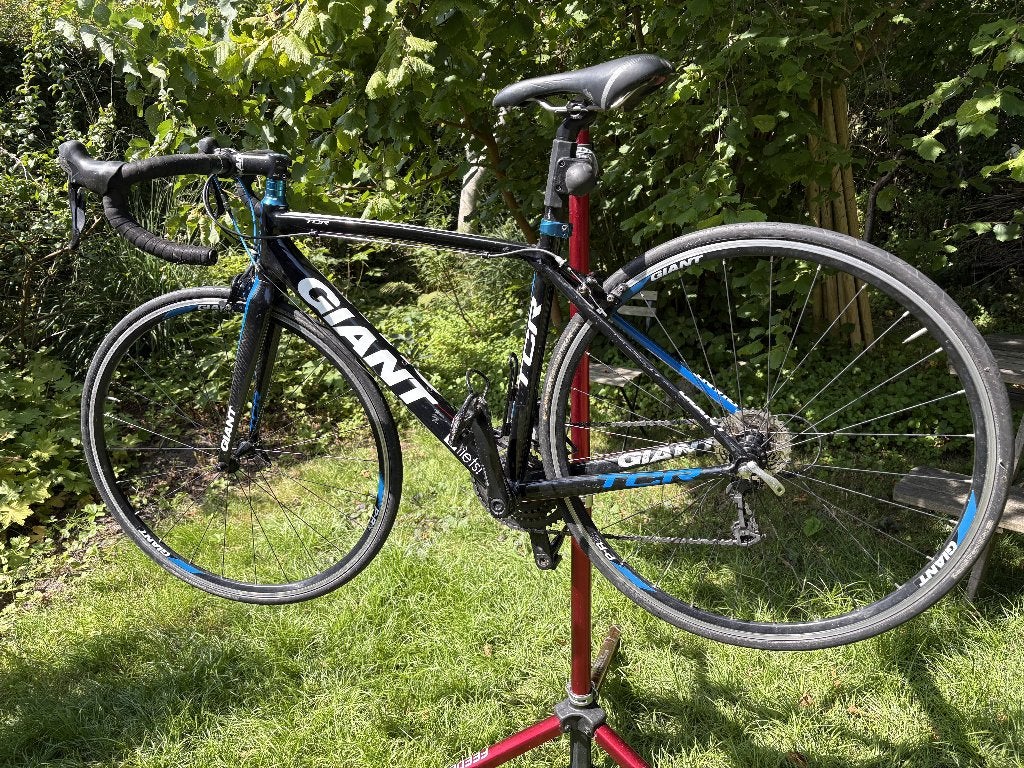 Giant koersfiets, dames, maat S, 105-groep, triple, Fietsen en Brommers, Fietsen | Dames | Sportfietsen en Toerfietsen, Ophalen