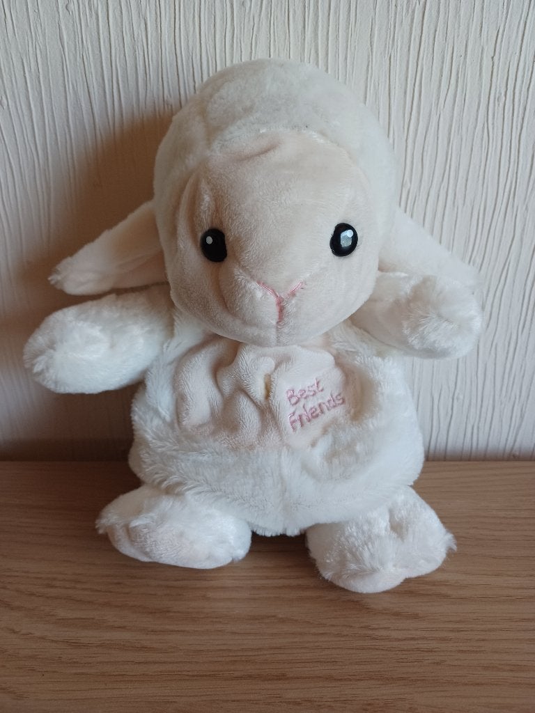 NIEUW - Knuffel/Handpop Schaap, Neuf, Enlèvement ou Envoi, Avec étiquette, Moyen (20 à 80 cm)