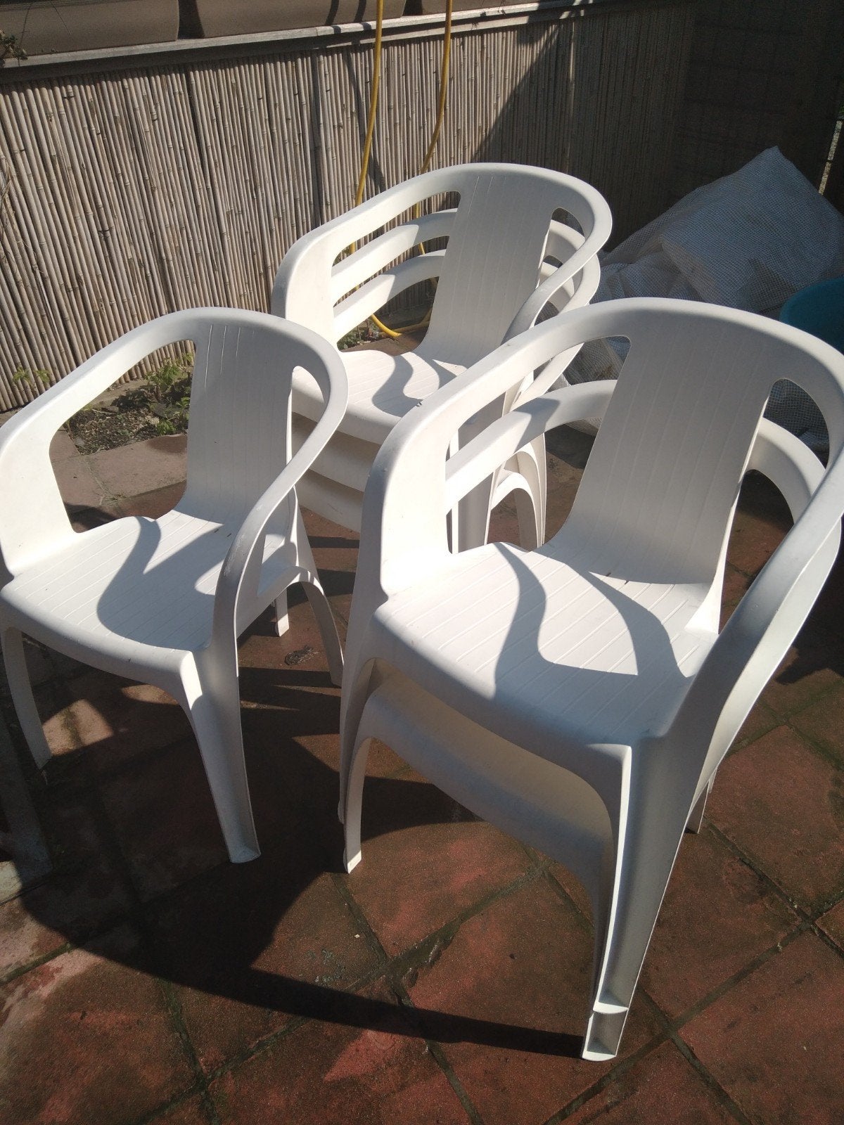 terrasstoelen, Ophalen
