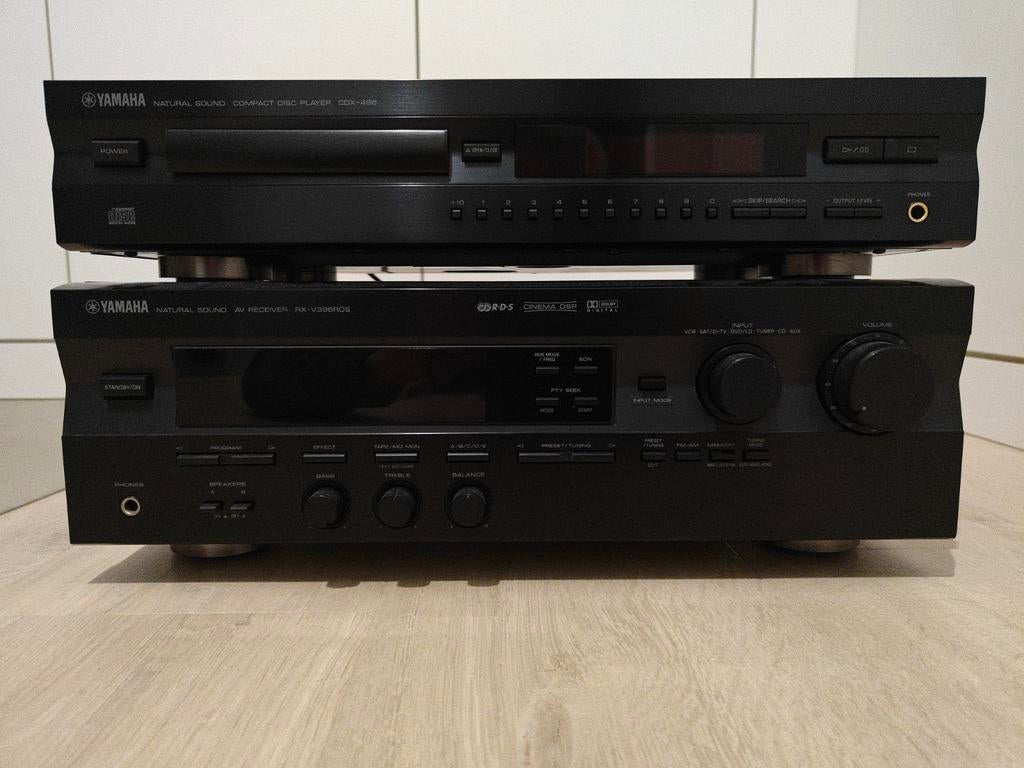 Yamaha  RX-V396RDS Versterker + cd speler CDX-496, Audio, Tv en Foto, Versterkers en Ontvangers, Yamaha, Ophalen
