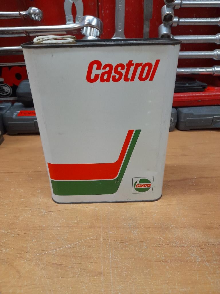 oude lege oliekan Castrol Hipress 140, Verzenden, Gebruikt, Overige typen