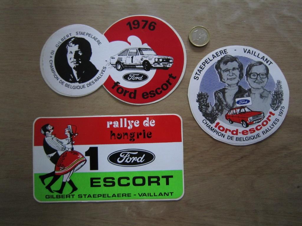 Retro/vintage sticker - autosport Rally Ford Escort, Ophalen of Verzenden, Zo goed als nieuw, Sport