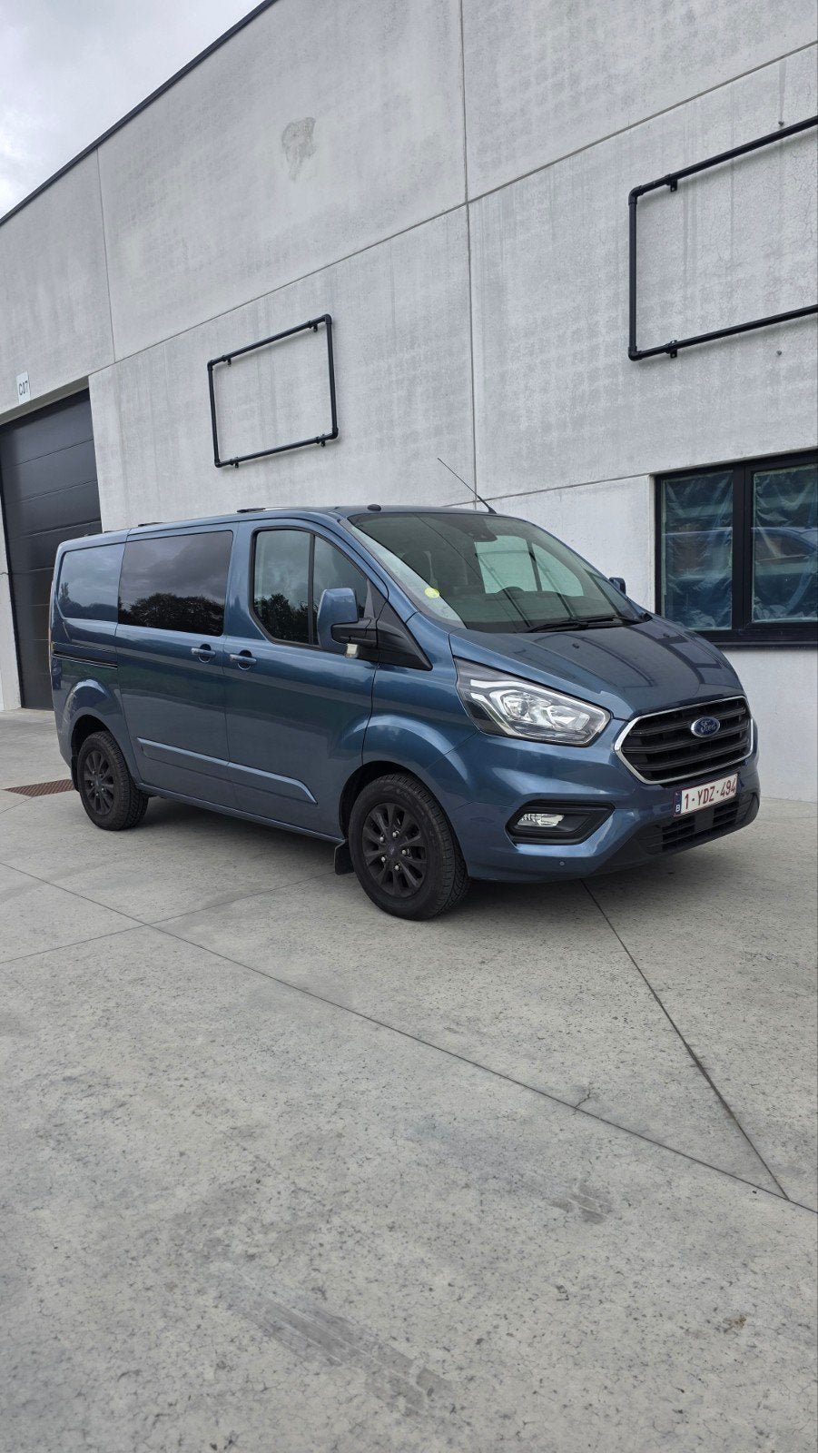 Ford Transit Custom - Dubbele Cabine, Voorwielaandrijving, Blauw, Parkeersensor, 5 deurs
