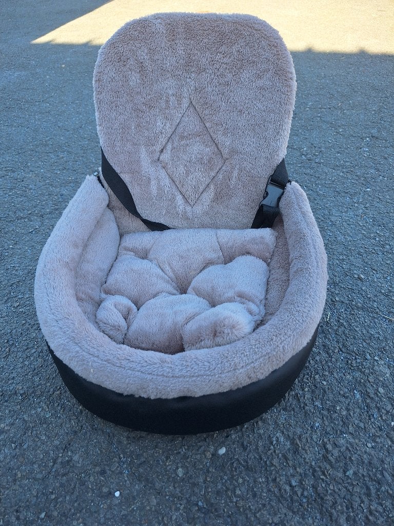 Hondenmandje autostoel, Animaux & Accessoires, Paniers pour chiens, Enlèvement, Comme neuf, Peluche