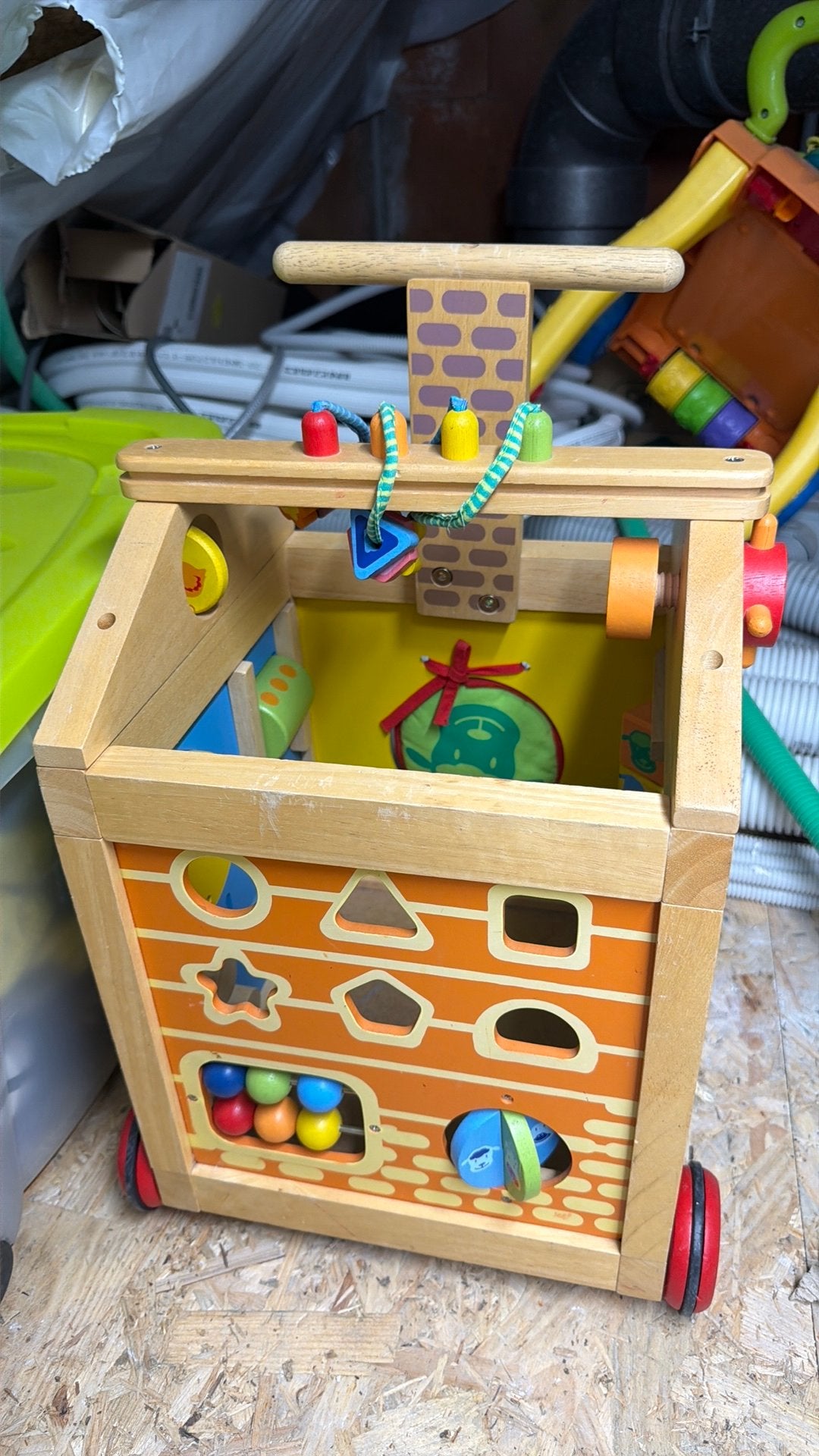 Houten loopwagen, Kinderen en Baby's, Ophalen of Verzenden, Zo goed als nieuw