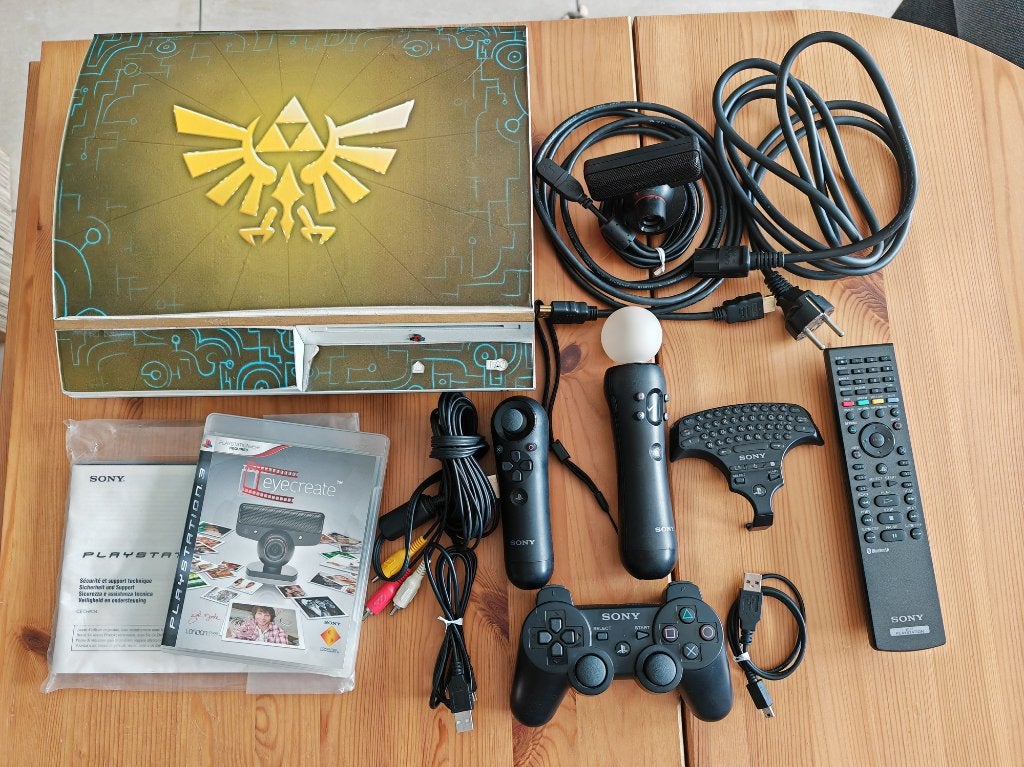 Pack Console PS3 Fat (Modèle CECHK04) - Custom Zelda, Avec disque dur, Enlèvement ou Envoi, Avec 1 manette, Phat