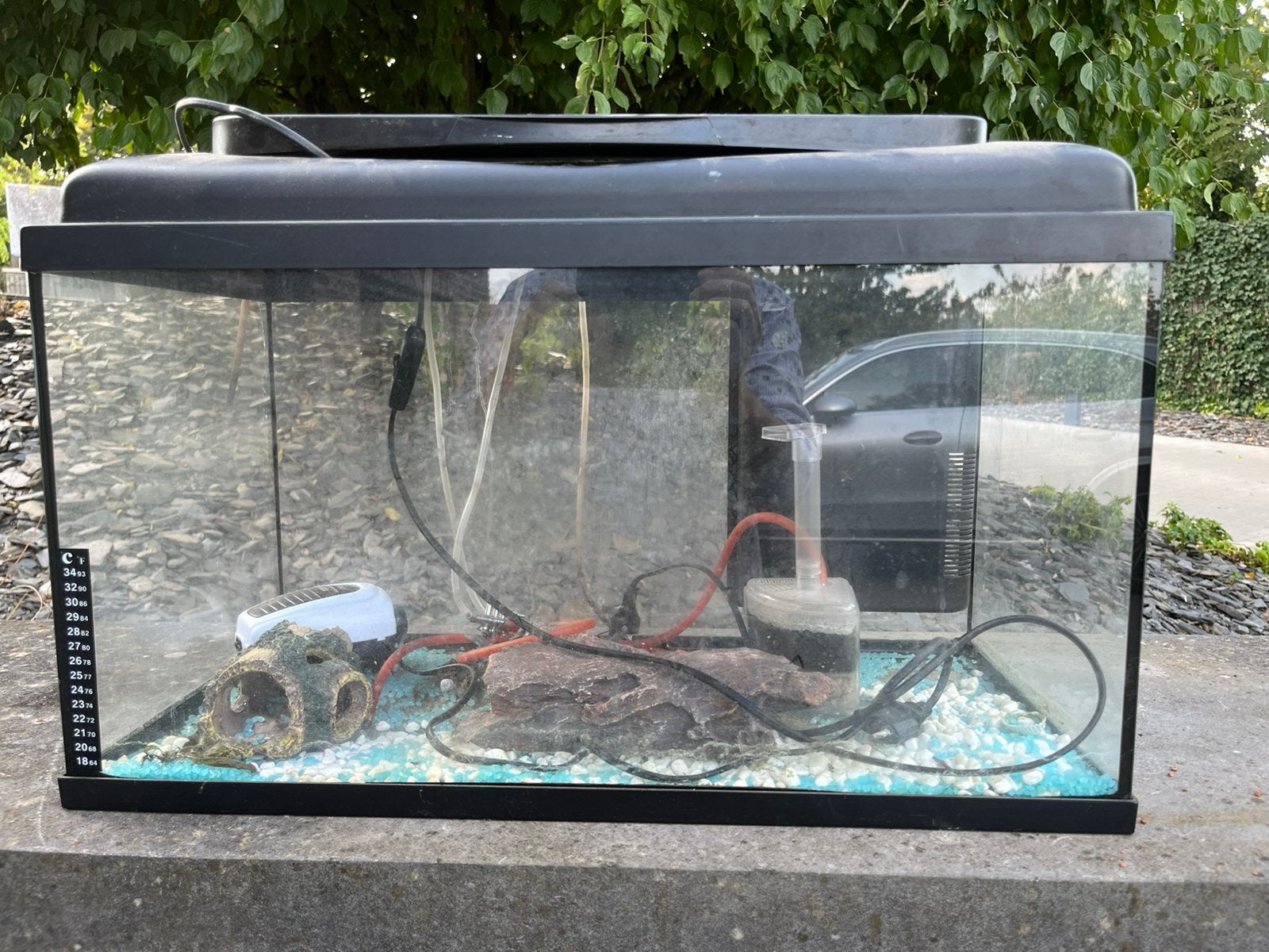 Aquarium 60x30x30, Animaux & Accessoires, Enlèvement, Pompe, Utilisé, Aquarium vide
