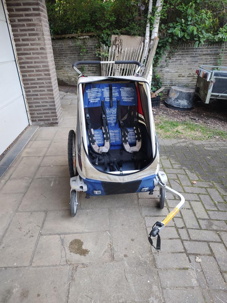 Thule Chariot Corsaire XL fietskar voor 2 kinderen, Ophalen, Gebruikt, Vering, Thule / Chariot