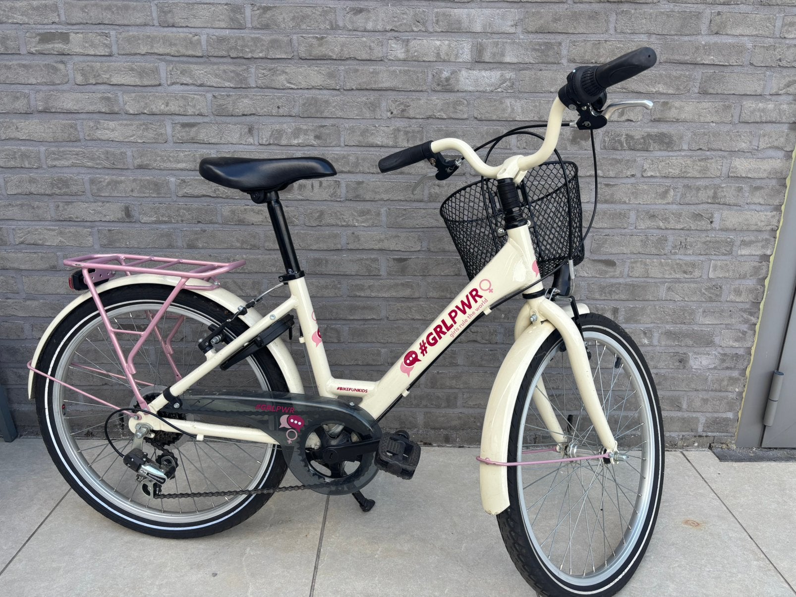 Meisjesfiets 22inch -prima staat -merk ‘BikeFunKids-GRLPWR, Ophalen, Zo goed als nieuw, Versnellingen