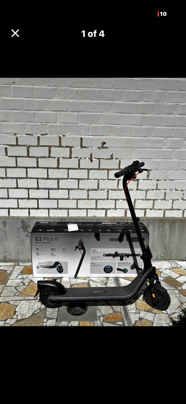 Segeway Ninebot E2 escooter, Fietsen en Brommers, Steps, Ophalen, Zo goed als nieuw
