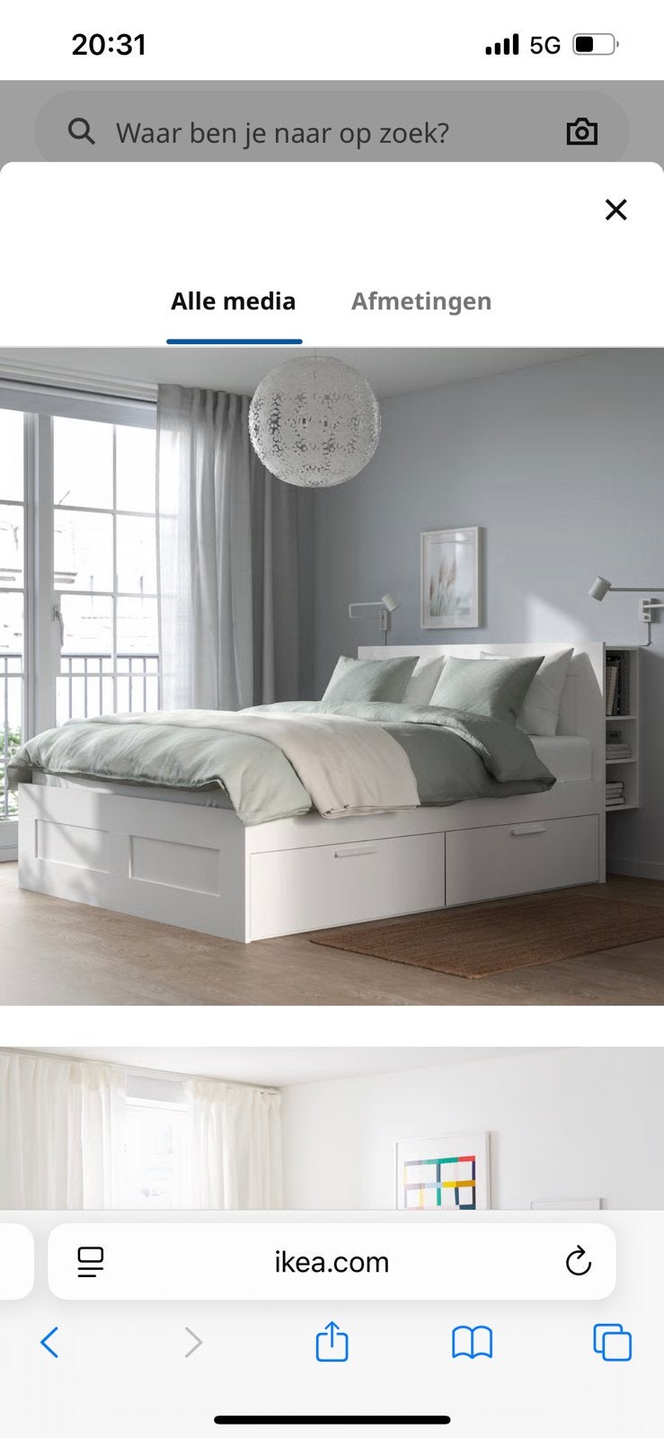 Ikea bed, Ophalen, Zo goed als nieuw