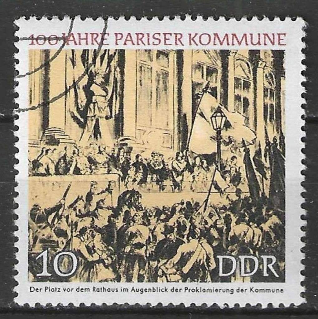 Duitsland DDR 1971 - Yvert 1345 - Commune van Parijs (ST), Verzenden, DDR, Gestempeld
