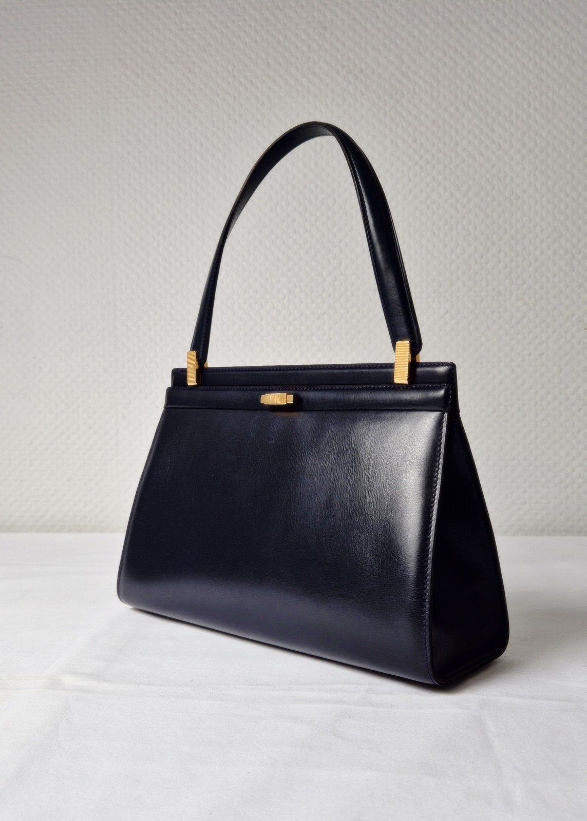 Delvaux handtas, Enlèvement ou Envoi, Comme neuf, Bleu, Sac à main