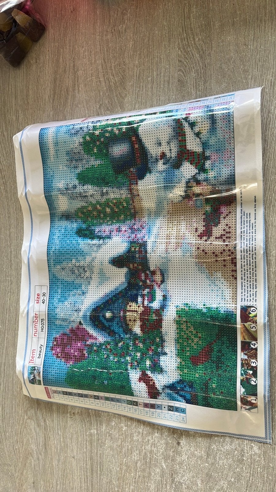 Diamond painting kerst 30 op 40, Ophalen, Nieuw, Diamond painting