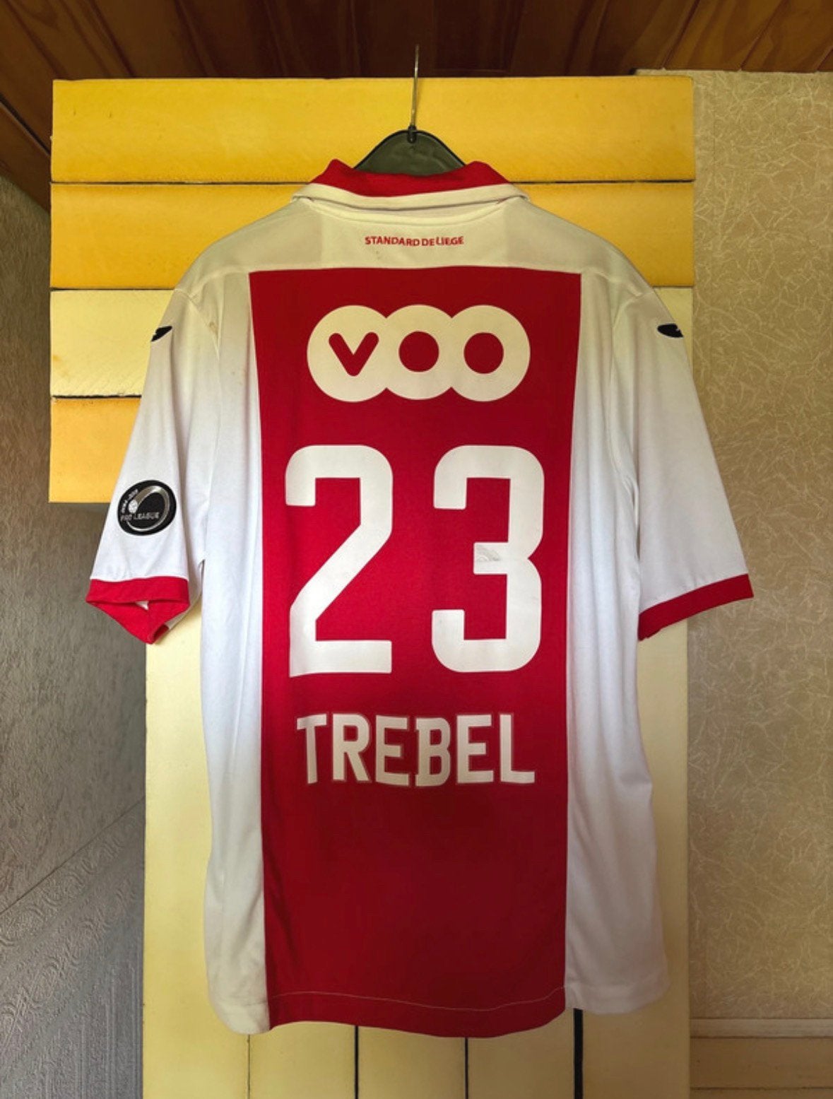 Matchworn shirt trebel standard seizoen 2014/2015, Verzamelen, Ophalen of Verzenden, Zo goed als nieuw, Shirt